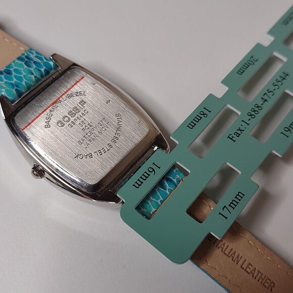 Gossip Analog Watch With White Dial And Greenish Blue Band - Picture 8 of 10